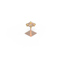 Uchwyt krzyżowy z płytką/100, 22.1.1 CU | 92200403 Elko-Bis