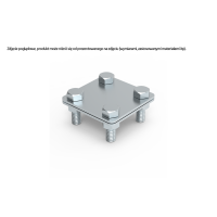 Złącze uniwersalne odgałęźne 57x57 do połączeń bednarka/bednarka, 14.7 NI | 91400705 Elko-Bis