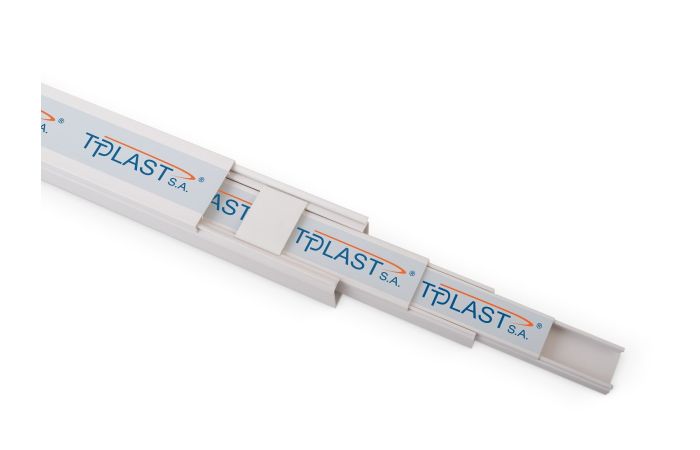 Kanał, listwa elektroinstalacyjna PVC KK 40x25 samogasnący, biały (2m/24szt) | 10265 TT Plast