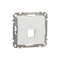 Płytka centralna do wkładów Keystone (HDMI, VGA, RJ45, RJ11), białe Sedna Design | SDD111421 Schneider Electric