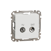 Gniazdo TV/SAT przelotowe (7dB), białe | SDD111474S Schneider Electric