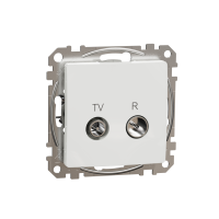 Gniazdo R/TV przelotowe (10dB), białe | SDD111478R Schneider Electric