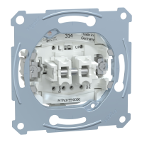 Przycisk żaluzjowy jednobiegunowy 10A 250V IP20, Merten | MTN3755-0000 Schneider Electric