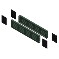 Cokół panelu bocznego Spacial SMX/SFX z otworami wentylacyjnymi 316L 100x800mm | NSYSPV8100 Schneider Electric