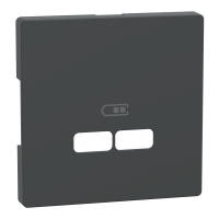 Płytka centralna do ładowarki USB, antracyt | MTN4367-6034 Schneider Electric