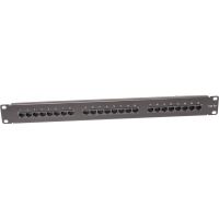Panel kat. 5e 19" 1U 24xRJ45 UTP czarny | CCAS-PA5E-24UTP securityNET