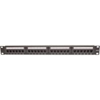Panel kat. 6 19" 1U 24xRJ45 UTP czarny | CCAS-PA6-24UTP securityNET