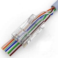 Wtyk RJ45 kat. 6 UTP przelotowy op. 100szt. | CCAS-RJ6-UTP-EZ C C Partners