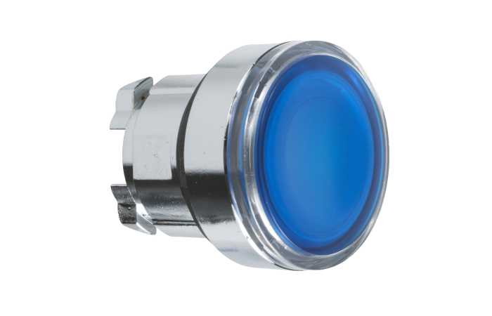 Napęd przycisku podświetlany LED kryty, niebieski, Harmony XB4 | ZB4BW363 Schneider Electric