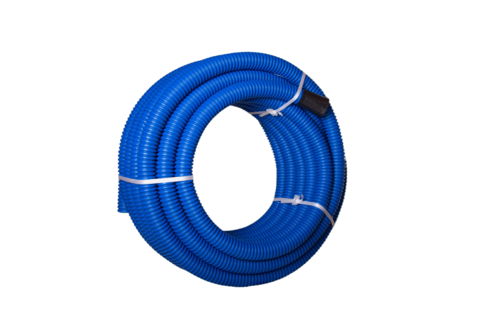 Rura giętka karbowana dwuwarstwowa w kręgach RODK 32/25 450N,HDPE,dwuścienna, niebieska (50m) DVR | 13385 TT Plast