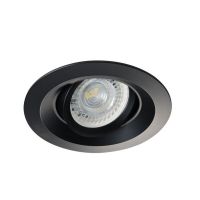 Oczko sufitowe COLIE DTO-B okrągły stop aluminium kolor czarny mat 1XGx5,3/GU10 | 26743 Kanlux
