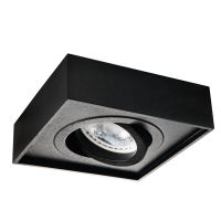 Oczko sufitowe MINI GORD DLP-50-B kwadratowy stop aluminium stal kolor czarny 1XGx5,3/GU10 | 28781 Kanlux