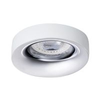 Oczko sufitowe ELNIS L W/C okrągły stop aluminium kolor biały / chrom 1XGx5,3/GU10 | 27806 Kanlux
