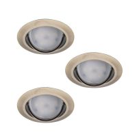 Lampa LED TRIBIS-O-AB PAR16 GU10 okrągły patynowany mosiądz | 23842 Kanlux