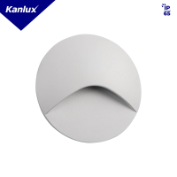 Oprawa przyschodowa okrągła EXIN LED O W-NW 2.5W 220-240 AC 50lm IP65 biała 4000K kolor biały | 39132 Kanlux