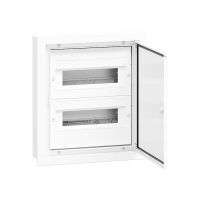 Rozdzielnica modułowa p/t DARP 24S Quiteline  2x12 drzwi aluminiowe IP54 395x345x90mm biała | 9.212 Elektro-Plast Opatówek