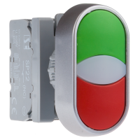 Przycisk sterowniczy 2-klawiszowy, styki 1NO+1NC, 24V, zielono-czerwony | SP22-2KL-11-24-LED\Z/C Spamel