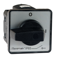 Łącznik krzywkowy 16A, rozłącznik 0-1, 3-biegunowy, mocowanie do pulpitu, szaro-czarny | SK16G-2.8211\P03 Spamel