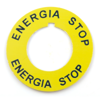 Tabliczka przycisku B z napisem ENERGIA STOP | ST22-4509\P02 Spamel