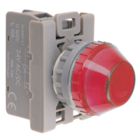 Lampka sygnalizacyjna 24V, LED BA9S standard, czerwona | SP22-LC-24-LED\AC/DC Spamel