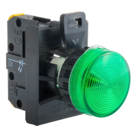 Lampka sygnalizacyjna 230V żarówka standard, zielona | ST22-LZ-230-BA9S\. Spamel