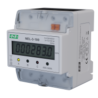 Wskaźnik zużycia energii elektrycznej 3-fazowy, 3x400 VAC, 100 A, 4 moduły | NEL-03-100 F&F