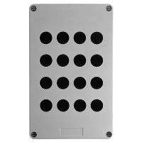 Pusta kaseta sterująca 16 otworów w 4 kolumnach Fi-22mm 0 151x241 mm plastikowa Harmony XAP | XAPA3116 Schneider Electric