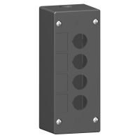 Pusta kaseta sterująca 4 otwory Fi-22mm czarna plastikowa Harmony XALG | XALG04 Schneider Electric