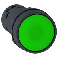 Przycisk z samopowrotem zielony 1NO, Harmony XB7