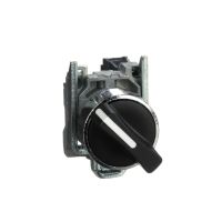 Przełącznik 2-pozycyjny pokrętło Fi-22mm czarny 1Z bez samopowrotu | XB4BD21 Schneider Electric
