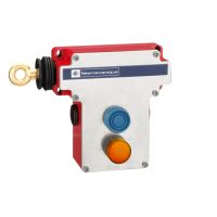 Łącznik bezpieczeństwa cięgnowy XY2CE, lewa strona, 2NC+2NO, Wskaźnik świetlny 230V, Preventa | XY2CE2A297 Telemecanique Sensors