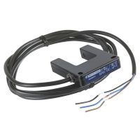 Czujnik fotoelektryczny OsiSense XU widełki optyczne z wyjściem NPN 1NO, 24V DC kabel 2m | XUVJ0312 Telemecanique Sensors