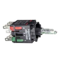 Korpus do przycisku podświetlanego 1NO+1NC, LED 12-24V Harmony XB6 | ZB6ZB15B Schneider Electric