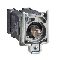 Korpus przycisku z elementem świetlnym z żarówką BA9s 110-120V metalowy Harmony XB4 | ZB4BW035 Schneider Electric