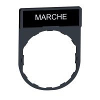 Ramka 30x40mm do mocowania etykiet o wymiarach 8x27mm "marche" Harmony XB4 | ZBY2103 Schneider Electric