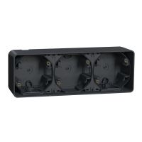Podstawa naścienna 3x poziom. Antr, Mureva | MUR37713 Schneider Electric