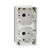 Podstawa naścienna 2x pion. biała, Mureva | MUR39912 Schneider Electric