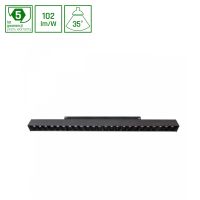 Oprawa LED GRID L na szynoprzewód 404x23x42mm 22W 35st czarny 5 lat gw. system SHIFT | WLD+40013 Wojnarowscy