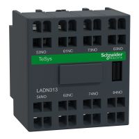 Blok styków pomocniczych TeSys 3NO+1NC zaciski sprężynowe | LADN313 Schneider Electric