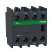 Blok styków pomocniczych 2NO+2NC zaciski śrubowe, Tesys | LADN22P Schneider Electric