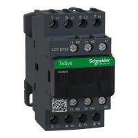 Stycznik mocy TeSys D 25A 4P 48V AC 1NO 1NC AC-1 zaciski skrzynkowe | LC1DT25E7 Schneider Electric