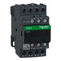 Stycznik mocy TeSys D 25A 4P 24V AC 1NO 1NC AC-1 zaciski skrzynkowe | LC1DT25B7 Schneider Electric