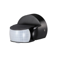 Czujnik ruchu V-TAC ścienny czarny 180st/360st IP65 VT-8093 | 3800157655231 LED EUROPE