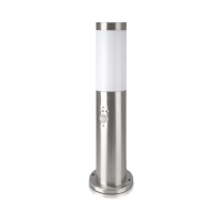 Słupek ogrodowy V-TAC 45CM stal szczotkowana czujnik ruchu E27 VT-838-45 | 3800157658409 LED EUROPE