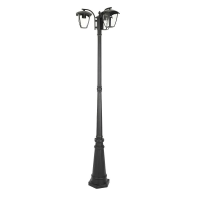 Latarnia ogrodowa V-TAC 3XE27 1990mm IP44 czarny VT-740 | 3800157612661 LED EUROPE