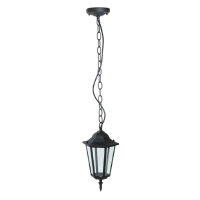 Oprawa zwieszana ogrodowa na łańcuchu V-TAC lamp czarny mat VT-752 | 3800157616256 LED EUROPE