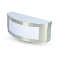Kinkiet ogrodowy V-TAC E27 stal nierdzewna i PC IP44 VT-7670 | 3800157617727 LED EUROPE