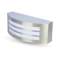 Kinkiet ogrodowy V-TAC E27 stal nierdzewna i PC IP44 VT-7680 | 3800157617734 LED EUROPE