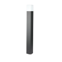 Słupek ogrodowy V-TAC GU10 kwadrat aluminium czarny 80x80x800mm IP54 VT-7615 3 lata gwarancji | 3800157636384 LED EUROPE