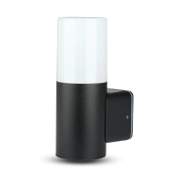Oprawa ogrodowa V-TAC GU10 kinkiet okrągły aluminium czarny 121x80x250mm IP54 VT-7616 3 lata gwaranc | 3800157636391 LED EUROPE